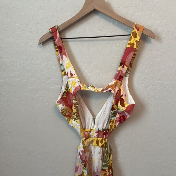 REVOLVE x MINKPINK  Domenica Cut Out Maxi Dress in Tropical Sundress size M - Picture 7 of 8